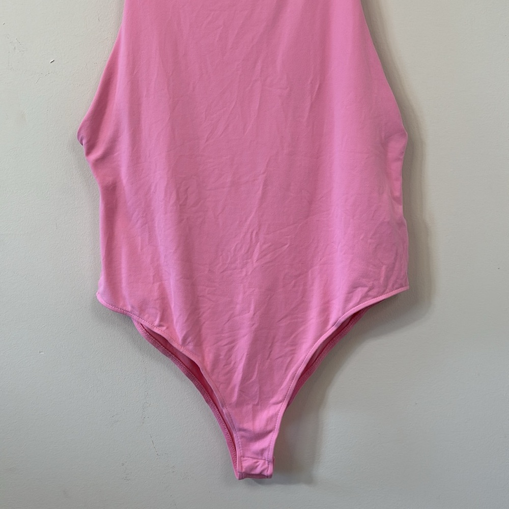 ZARA Halterneck Double Lined Bodysuit Size Large - Picture 4 of 9